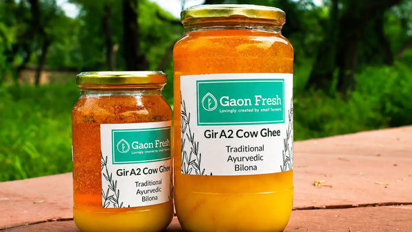 Gir A2 cow ghee (Ayurvedic and bilona) - Gaon Fresh - 500ML