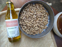 Groundnut oil (peanut, moongphali, मूंगफली) - cold pressed, unrefined, extra virgin - Gaon Fresh - 500ML
