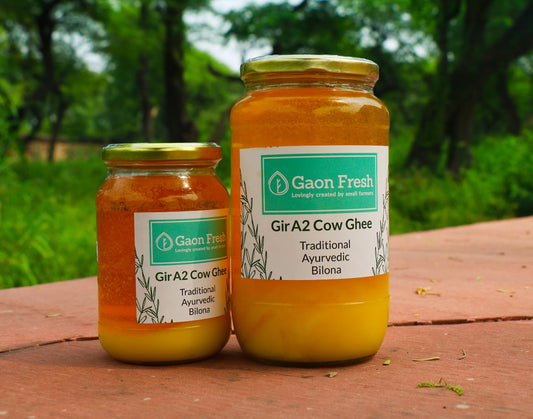 Gir A2 cow ghee (Ayurvedic and bilona) - Gaon Fresh - 500ML